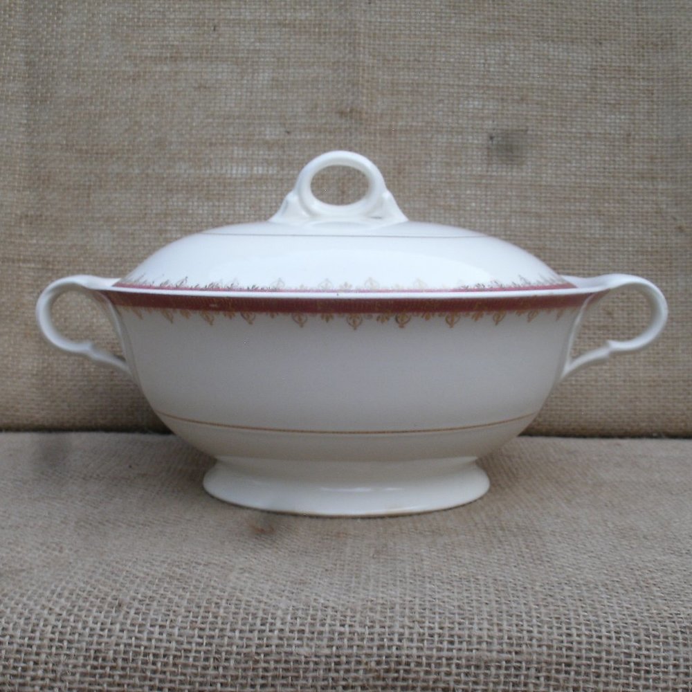 Vintage American Limoges Buckingham Vegetable Bowl 22K gold